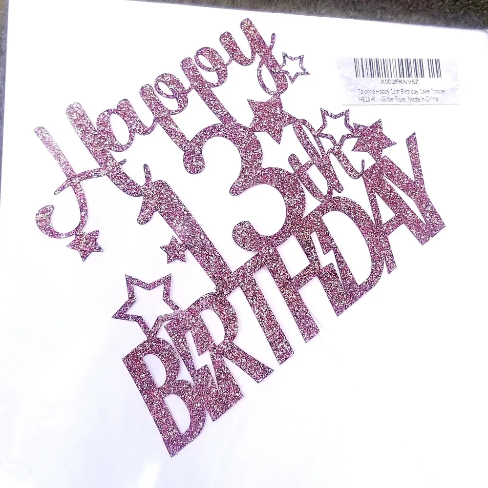 Happy 13th Birthday Cake Topper